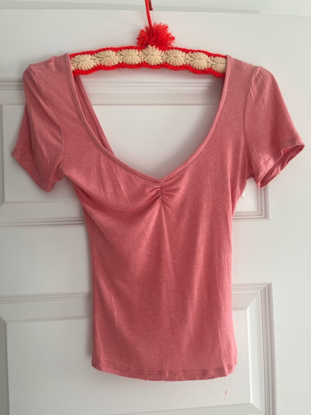 Project Social T UO Madeline cinched ballet crop tee